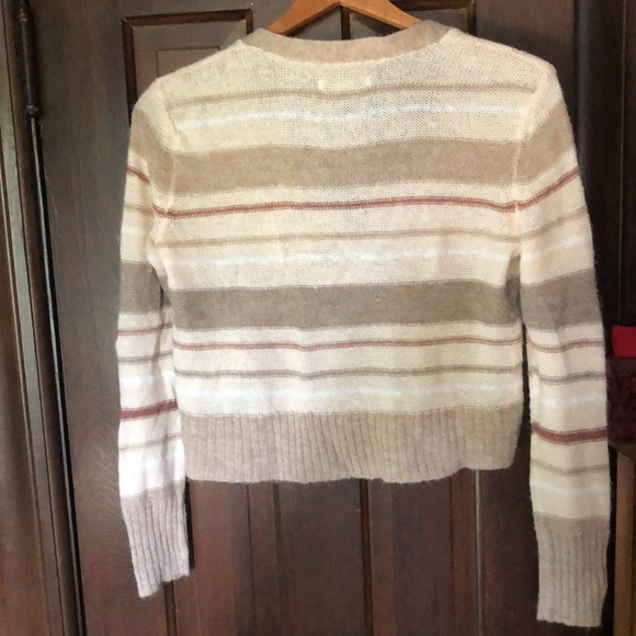 American Eagle striped #cropped sweater size Small - Picture 3 of 5